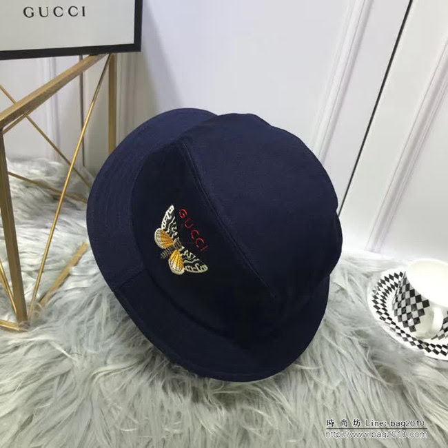 GUCCI古馳 專櫃同步 新品經典 隨意折疊漁夫帽 LLWJ6867